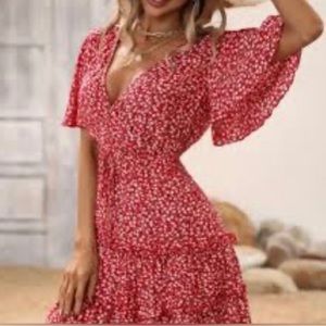 - SHEIN size XL floral pattern dress
